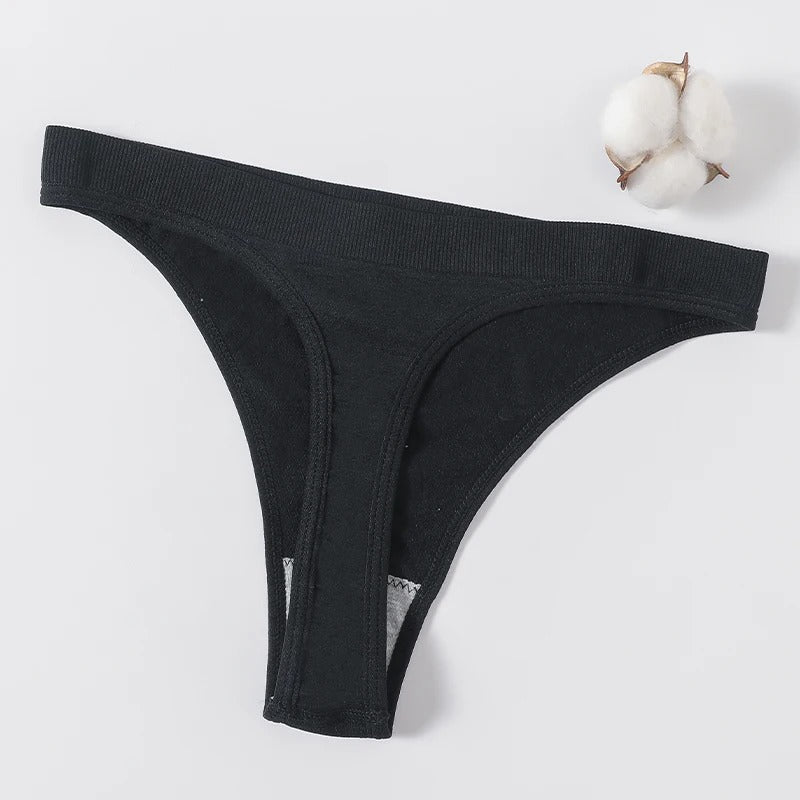 3Pcs/Set Seamless Panties High-Waist G-String Thongs for Women Sexy Underwear Sports Bottom Female Lingerie High Leg Cut Panties