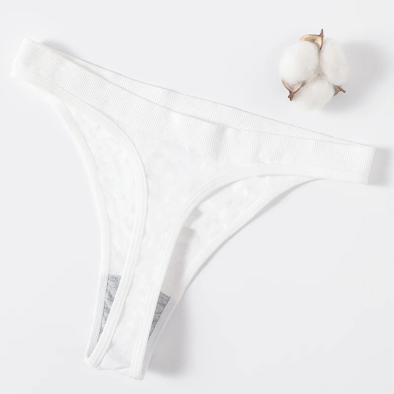3Pcs/Set Seamless Panties High-Waist G-String Thongs for Women Sexy Underwear Sports Bottom Female Lingerie High Leg Cut Panties