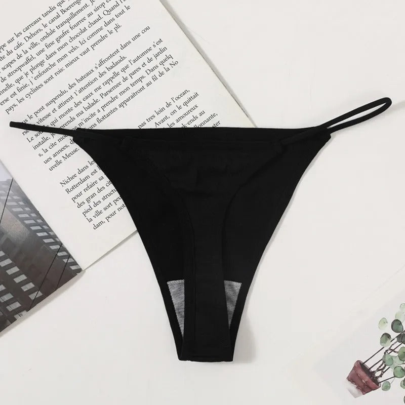 4Pcs/Set Women G-String Sexy Low Waist Bikini T-back Sexy Lingerie Low Rise Thongs Female High Leg Cut Underwear