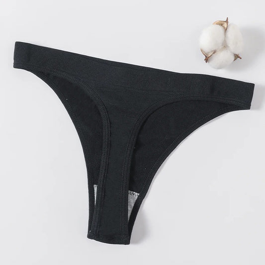 3Pcs/Set Seamless Panties High-Waist G-String Thongs for Women Sexy Underwear Sports Bottom Female Lingerie High Leg Cut Panties